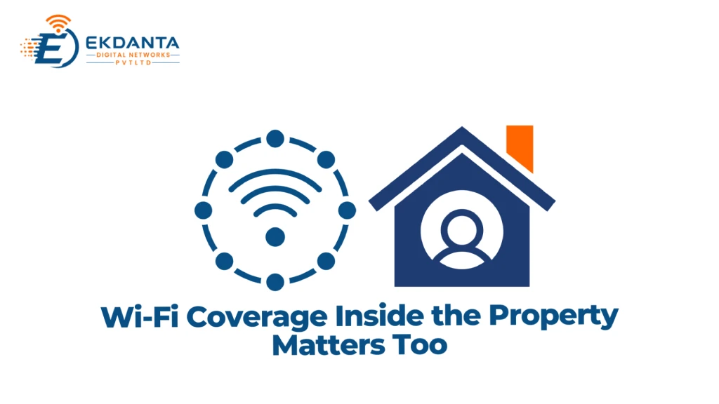 Home Wi-Fi coverage optimization graphic for residential broadband in Borivali East by Ekdanta Digital Networks. 